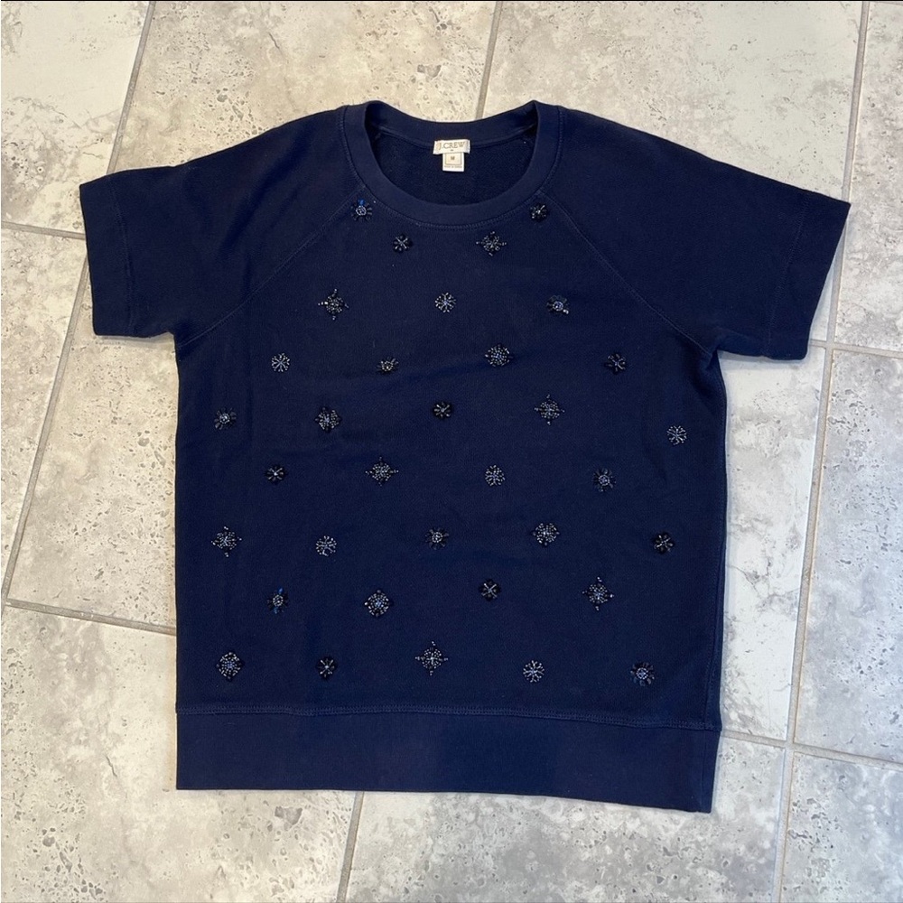 J. Crew beaded top size M
